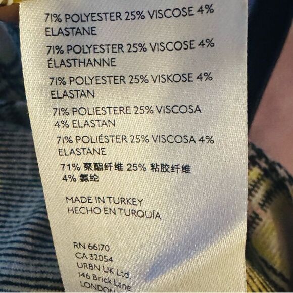 Free People Honey Pleated Skirt in Retro Sunshine Combo Size 4 - Picture 8 of 10